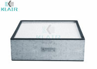 La fibra di vetro pieghettata di filtro dell'aria di Hepa della stanza pulita con la colata calda borda il separatore